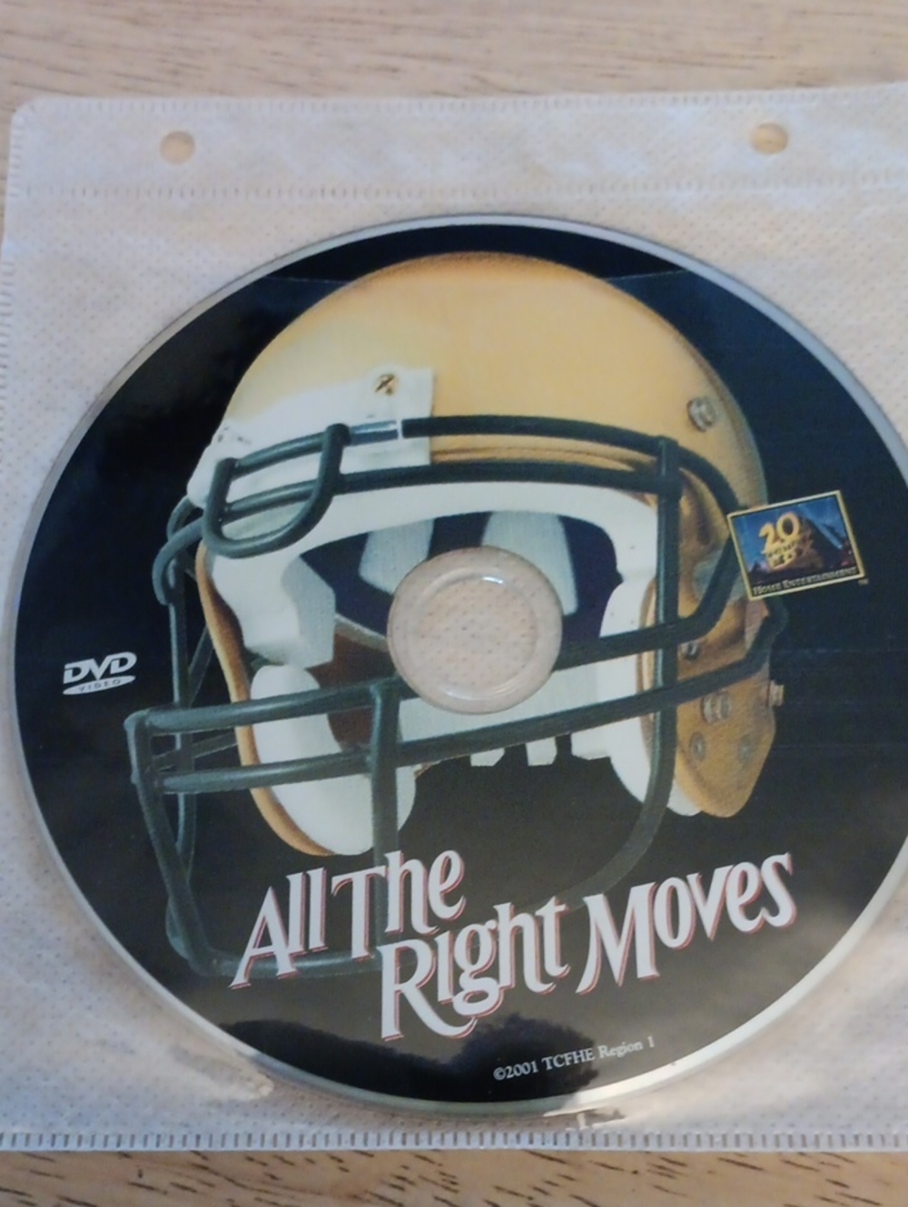 All The Right Moves DVD *NO CASE*